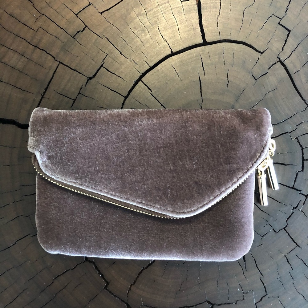 Velvet and Gold Clutch